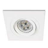 WHITE GU10 10W ADJUSTABLE