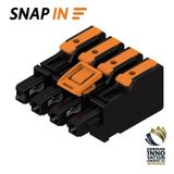 PCB plug-in connector, female plug, Pitch in mm (P): 7.50 mm, Number of poles: 4, Box