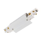Long connector  S-TRACK 3-phase-recessed rail ,IP20,white