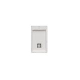 Quadruple socket outlet with earthing - and shutters - IP44 version - transparent flap, 16A, Screw, dark grey