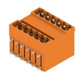 PCB plug-in connector, male header, closed side, THT solder connection, 5.08 mm, Number of poles: 12, 90°, Solder pin length (l): 3.2 mm, tinned, orange, Box