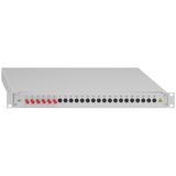 Spleissbox, ausziehbar, 19""/1HE, 6xST, OS2, Metall