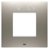 EGO SMART INTERNATIONAL PLATE - IN PAINTED TECHNOPOLYMER - 2 MODULES - STEEL - CHORUSMART
