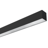 Nile 3 Up/Down Batten 4ft 40W Diffuser SCT Black DALI