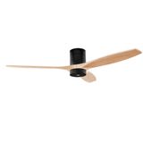 Fan Stem Evo ø1320mm Tube Play Black with Light Wood Blades