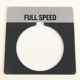 Allen-Bradley 800T-X509 Legend Plate, 30mm Push Button, FULL SPEED