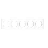 SAT-SAT-RTV double aerial socket, atten.: 1dB, cream white/electro white