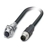 VS-M12FSBP-M12MS-936-LI/1,2 - Device connector, rear mounting