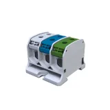 STB 50-3X Rail-mounted terminal block Al/Cu 87330 SIMBLOCK grey/blue/green
