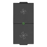 Dimmer for fans 220-240V carbon matt