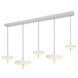 Keaton LED pendant 5-pc warm grey