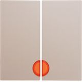 Rocker 2gang, redlens , S.1, white glossy