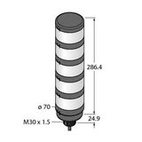 LED Signal Light Modular Signal Tower   TL70WBGYR