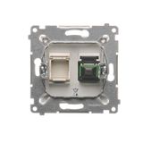 Electronic hotel switch with LED backlighting, 16A, black matt