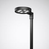 Post-top luminaires Publisca P3 CLO (normal) Lens Anthracite ET 29W 3200lm 70 asymmetric wide (AB2L) IP66 IK08 5 SDCM 7643540