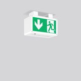RECHTECK, 4,5 W, white, on/off Ceiling luminaires, L 250 B 125 H 140, 