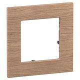 1 GANG PLATE LIGHT OAK