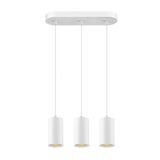 ASTO TUBE, pendant light, GU10, pendant length 250 cm, 3x max. 10 W, white