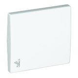 ROCKER F/SWITCHES W/MAID SYMBOL WHITE