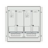 Meter box insert 1-row, 2 meter boards / 10 Modul heights