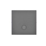 Single button for switches and push buttons, graphite mat
