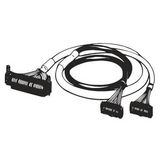 I/O connection cable, unshielded, FCN40 to 2 x MIL20, 1 m, cross-wired XW2Z0460H