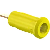 2 mm socket, flat plug connection, mounting Ø 8.3 mm, CAT III, yellow, 65.9099-24