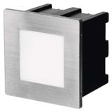 LED orientation light AMAL, built-in, 80×80, 2W neutr. wh. IP65