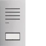 Door station audio 1/1 2-wire matt stainless steel ONE for door intercom systems