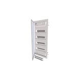 KLV-48HWP-SF Hollow wall compact distribution board, 4-rows, super-slim sheet steel door