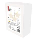 LED Christmas curtain – stars, 45x84 cm, outdoor and indoor, warm white
