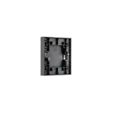 SURFACE HOUSING DBL SOCKET OUTLET BLACK 6-PACK
