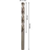 Metal drill bits HSS-G, DIN 338 7,1 x 69 x 109 mm 10 pcs.