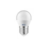 LED BULB, B45C, SMD 2835, WARM WHITE, E27, 6W, AC220-240V, 160° light angle, 470 lm, 52 mA