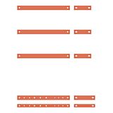 Copper rail 40/10 5 poles, for Outgoingfield 600mm