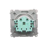 Interdediate switch with LED indicator light, (module), 10AX, quick connection, anthracite, metalic