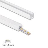 Attached aluminum profile PW white 11x11mm, Whitey diffusion 2m