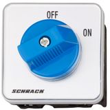 On-OFF Switch, 1 pole, 20A, for panel mounting OFF-ON