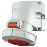 Mennekes Wall mounted recept., 32A5p6h400V, IP67 9182