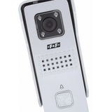 Surface-mounted black door station, single-subscriber