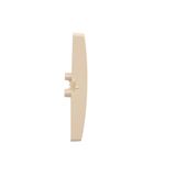 Interdediate switch with LED indicator light without pictogram, (module), 10AX, quick connection, Gold matt, metalic