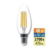 LED bulb candle 4.7W, E14, 2700K, CRI