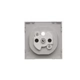 Loudspeaker socket, white