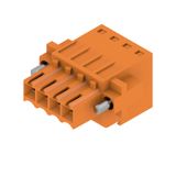 PCB plug-in connector, female plug, 3.50 mm, Number of poles: 4, 180°, Tension-clamp connection, Clamping range, max. : 1.5 mm², Box