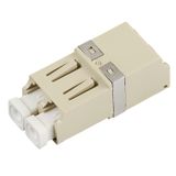 FO Coupler LC-Duplex, Plastic, Multimode, phosphorbronze