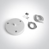 050138A/W WHITE SUSPENSION BASE FOR 62020 ROUND PLAFO