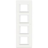 AXOLUTE - PLACCA 2X4P 71MM BIANCO AXOLUTE