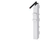 Adapter 1-pin, 63 A, L3, 18 x 160 mm