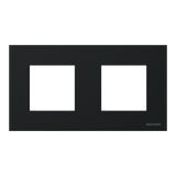 Frame 2-gang / 2+2-modules - IP44 - Matt Black