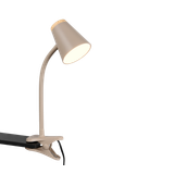 Pongo LED clamping lamp warm beige